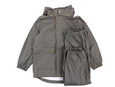Marmar Rainwear Osmund trousers and jacket Coal dotty